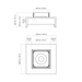 EcoSmart Mojito 40 Fire Table dimensions diagram showing size measurements and product specifications.