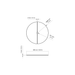EcoSmart R20 Cover Plate dimensions diagram showing round cover plate size and measurements