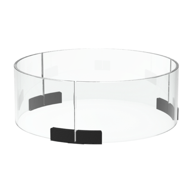 EcoSmart R20 Fire Screen round glass fire screen front product view