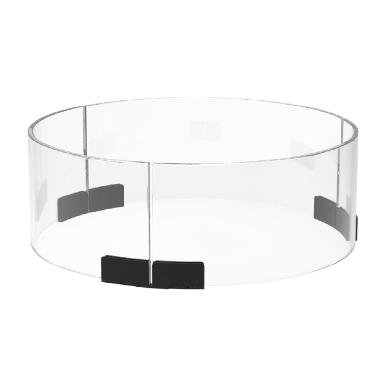 EcoSmart R20 Fire Screen round glass fire screen front product view