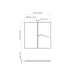 EcoSmart S22 Fire Screen dimensions and size specifications diagram