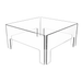 EcoSmart S22 Fire Screen S500 clear glass burner safety screen accessory for square EcoSmart fire tables