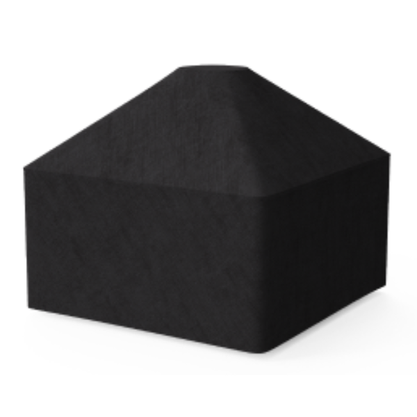 ST38 All Season Cover fitted black waterproof cover designed for EcoSmart ST38 outdoor fire table