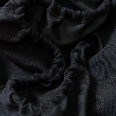 EcoSmart ST40 All Season Cover black weatherproof fabric close-up showing durable premium outdoor cover material