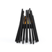 EcoSmart Stix Fire Pit black finish front product shot with modern eco smart fire pit styling