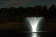 Example of white LED fountain lighting at night