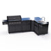 Coleman Pro Series 5 Burner Outdoor Kitchen storage + corner + sink configuration