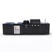 Coleman Revolution Dual Fuel Outdoor Kitchen in Matt Black, sink + storage + fridge configuration