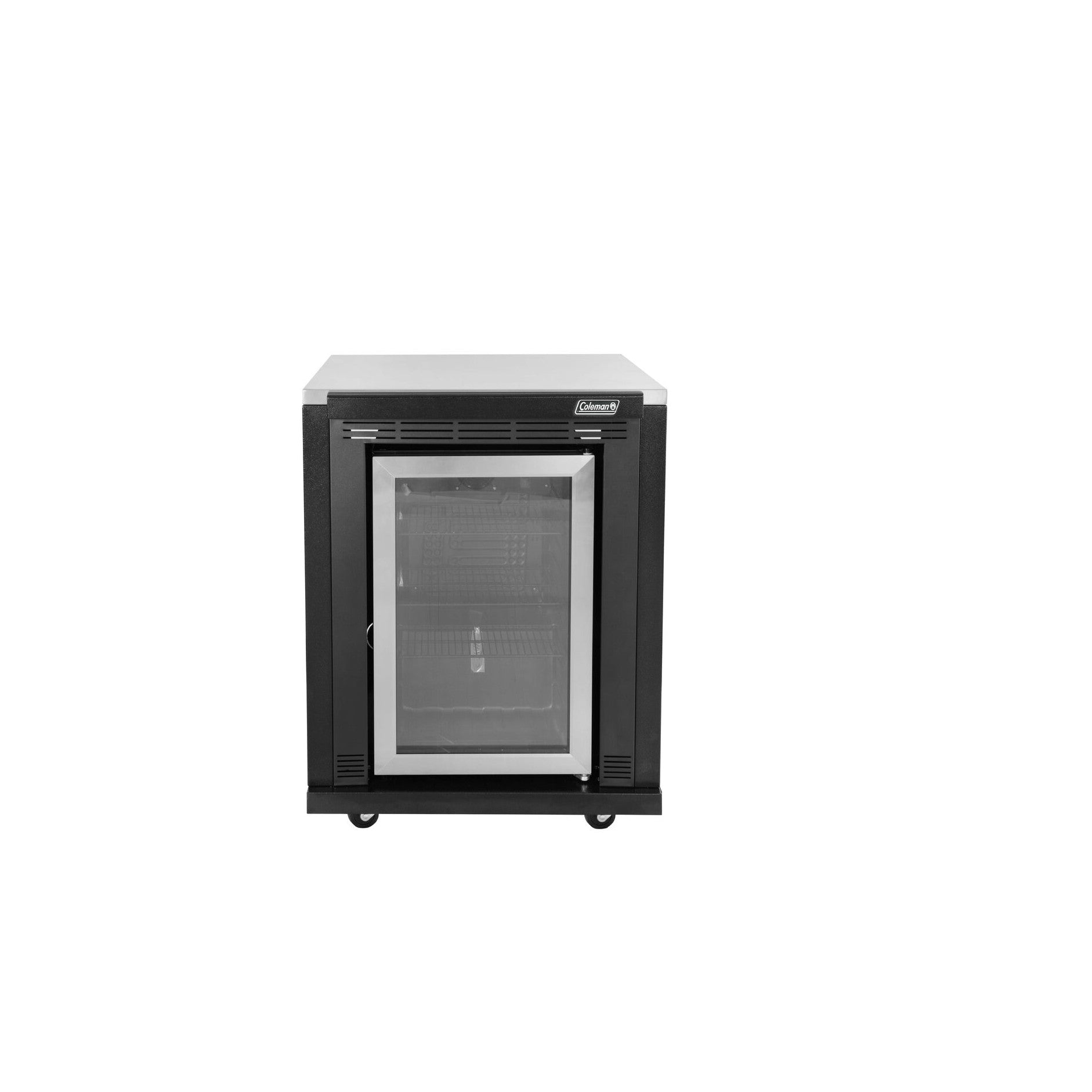 Coleman Revolution Fridge Module in Matt Black, with tropical-grade fridge configuration
