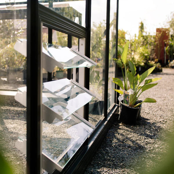 Winter Gardenz toughened glass louvre vent kit for greenhouses