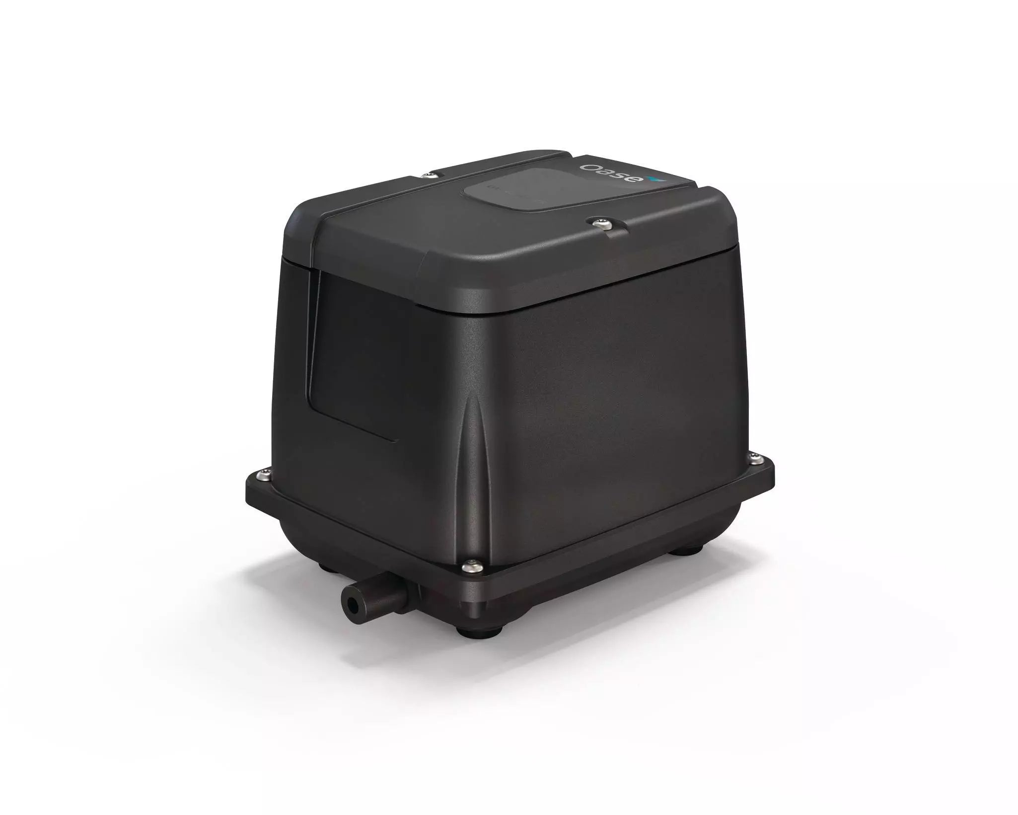 Oase AquaOxy 2500 pond aerator in its metal housing