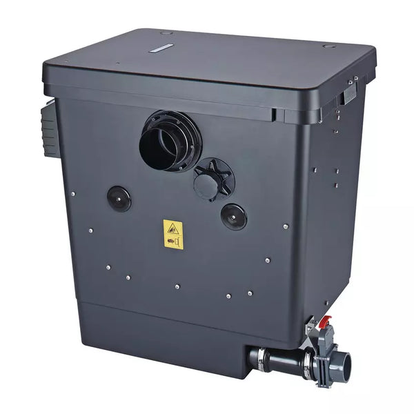 Oase ProfiClear Premium Compact-M pump-fed drum filter, closed housing with slide valve