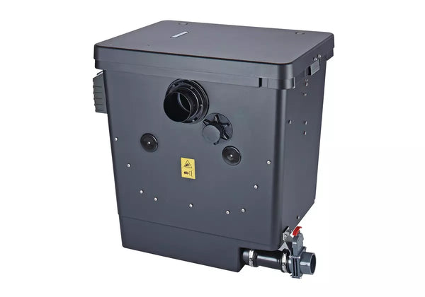 Oase ProfiClear Premium Compact-M pump-fed drum filter, closed housing with slide valve