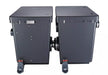 Compact-M gravity-fed drum filter beside the ProfiClear pump chamber Compact, sold separately