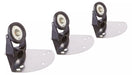 Floating fountain lights on their mounting plate
