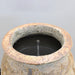 Kellock Roman Jar Water Feature, green glaze, side view