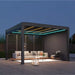 Kustom M6 motorised louvre pergola, 3x3m and 3x4m freestanding configurations for intimate alfresco zones
