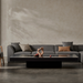 L65 Cover Plate on modern black fire table in designer living room