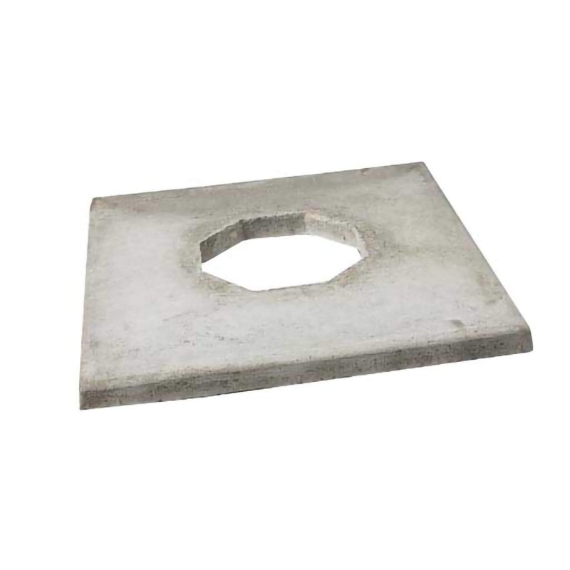 Ochre Living Top Cap shown as a standalone concrete chimney cap plate with a central opening, isolated on a white background to highlight its simple protective design