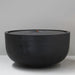 Pietro Stoneware Cascade Bubbler Fountain in black, studio shot