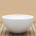 Pietro Stoneware Mini Volcano Bubbler Fountain in white, studio shot