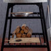 Polito Antonius Tower Stand frame with an upper platform and a slatted lower shelf; oven, firewood and tools not included