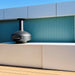 Polito Giotto in Charcoal on a bench in a modern outdoor kitchen