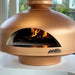 Polito Giotto in Copper with a wood fire burning in the chamber