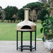 Polito Giotto wood fire pizza oven in champagne finish — front view — My Acre