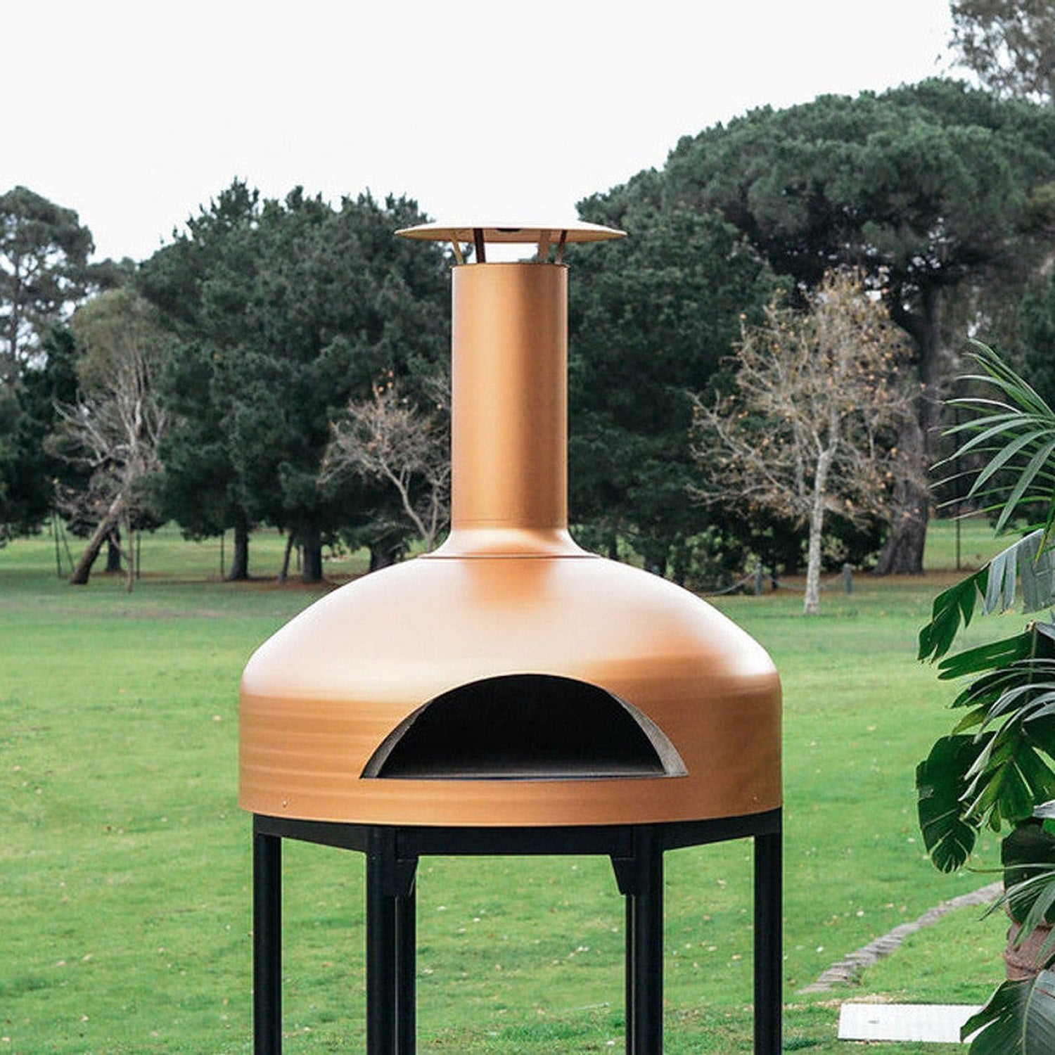 Polito Giotto wood fire pizza oven in copper finish — My Acre