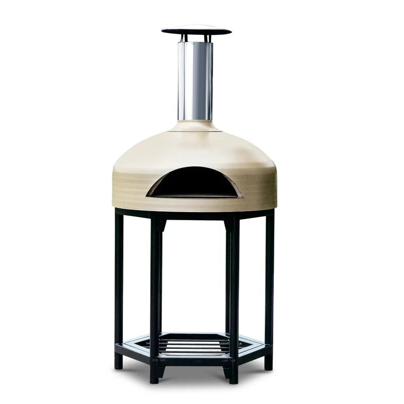 Polito Giotto wood fire oven in Champagne on the Hexa Stand