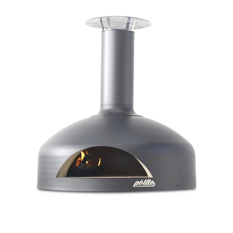 Polito Giotto wood fire oven in Charcoal