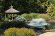 Otterbine Saturn fountain in a landscaped pond