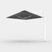 Shadowspec Serenity 2.5m Square cantilever umbrella in Black canopy