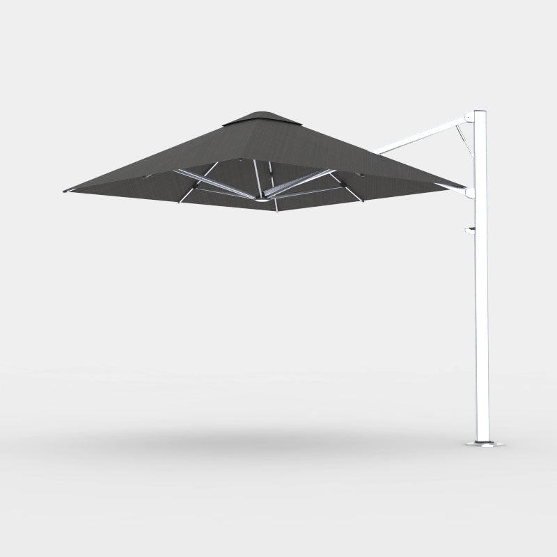 Shadowspec Serenity 2.5m Square cantilever umbrella in Black canopy
