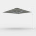 Shadowspec Serenity 3.0m Square cantilever umbrella in Charcoal Tweed canopy