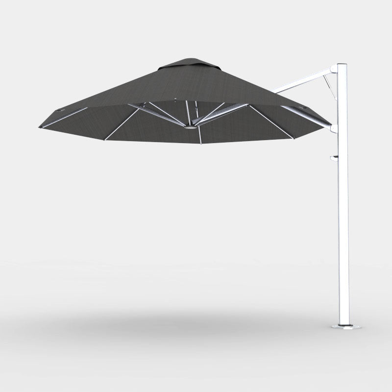 Shadowspec Serenity 3.5m Octagon cantilever umbrella in Black canopy