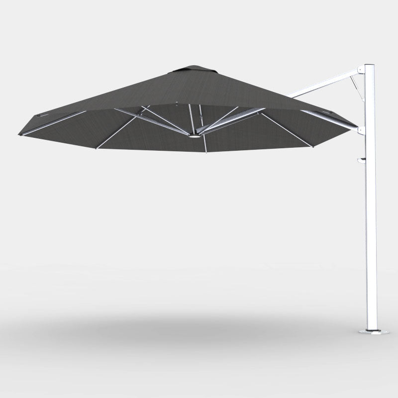 Shadowspec Serenity 4.0m Octagon cantilever umbrella in Black canopy