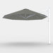Shadowspec Serenity 4.0m Octagon cantilever umbrella in Charcoal Tweed canopy