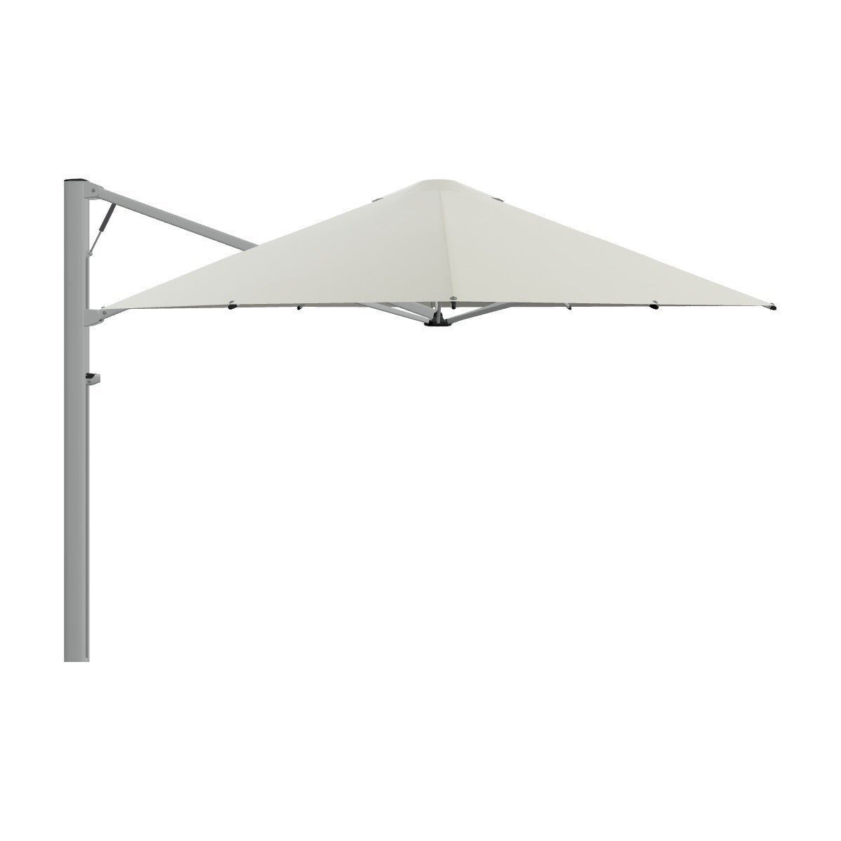 Shadowspec Serenity cantilever umbrella in Alpine Stone canopy