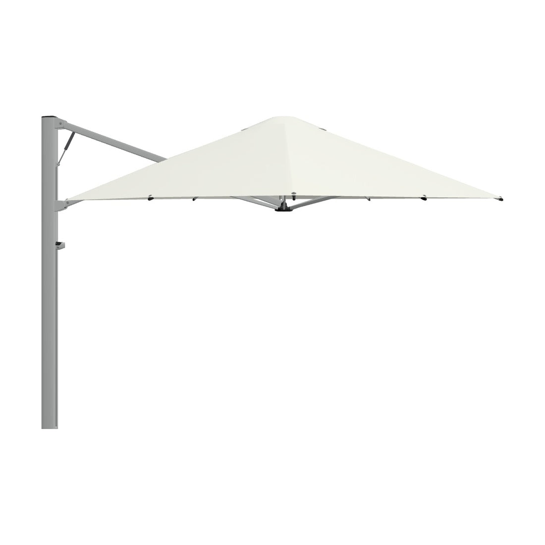 Shadowspec Serenity cantilever umbrella in Oyster canopy