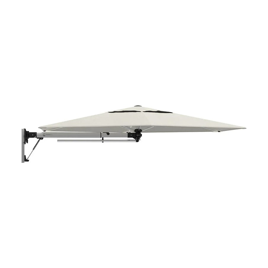 Shadowspec Retreat 2.7m hexagon umbrella in Oyster canopy