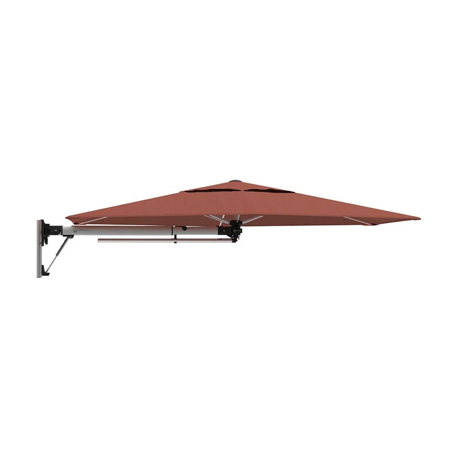 Shadowspec Retreat 2.7m hexagon umbrella in Rust canopy
