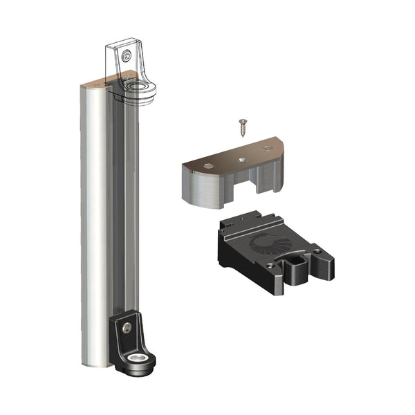 Shadowspec Retreat wall mount bracket kit: top wall bracket with spring cup and bottom catch bracket
