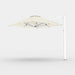 Shadowspec Serenity 2.5m Square cantilever umbrella in Oyster canopy