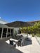 Real customer install of the Shadowspec Serenity cantilever umbrella, shared in a 5-star Google review by Scott Bell