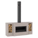Trendz Burton Concrete Outdoor Fireplace, mini bare concrete concrete storage