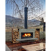 Trendz Burton Concrete Outdoor Fireplace, mini board form corten