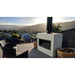 Trendz Burton Concrete Outdoor Fireplace, mini plastered no storage