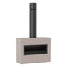Trendz Burton Concrete Outdoor Fireplace, standard bare concrete no storage